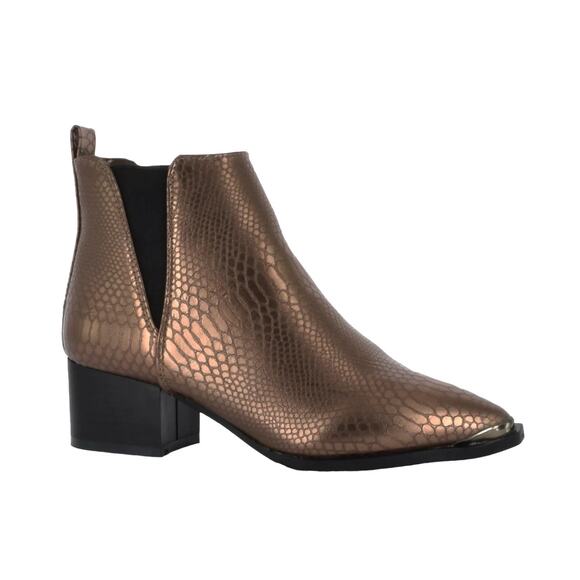 NIB! Seven7 Madison Python Pointed Bootie - Size 8 - Picture 1 of 8